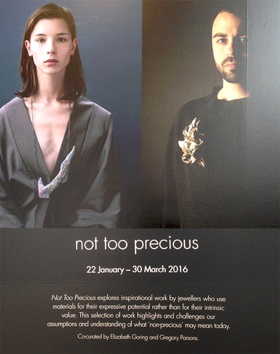 Exposición joyas NOT TOO PRECIOUS. Blog Valentina Falchi