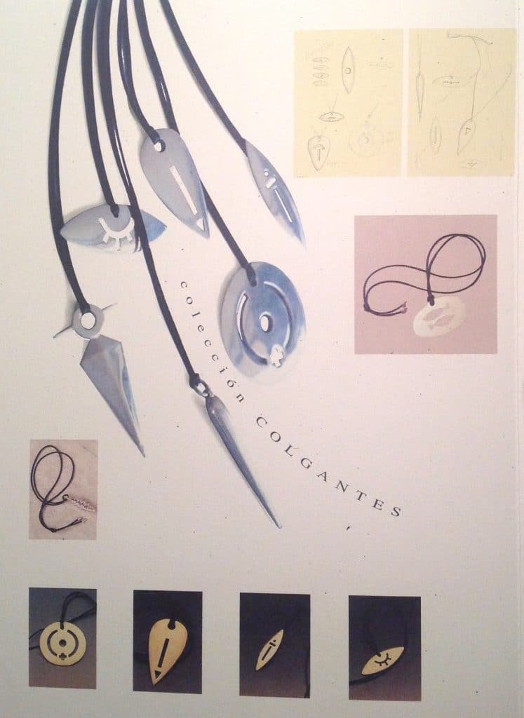 Manuel Outumuro dibujos de joyas colgantes