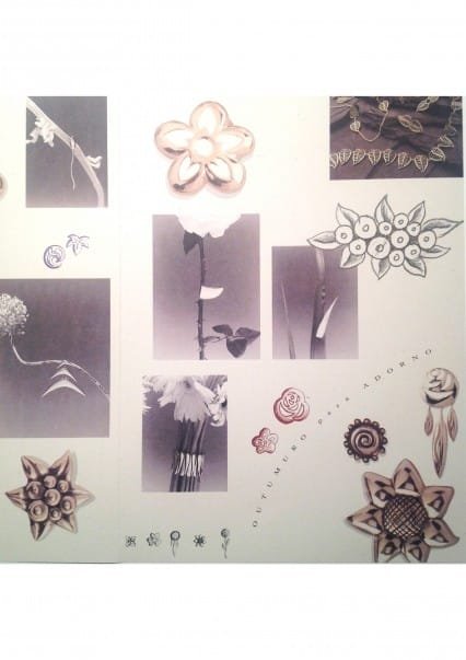 Manuel Outumuro dibujos de joyas flores