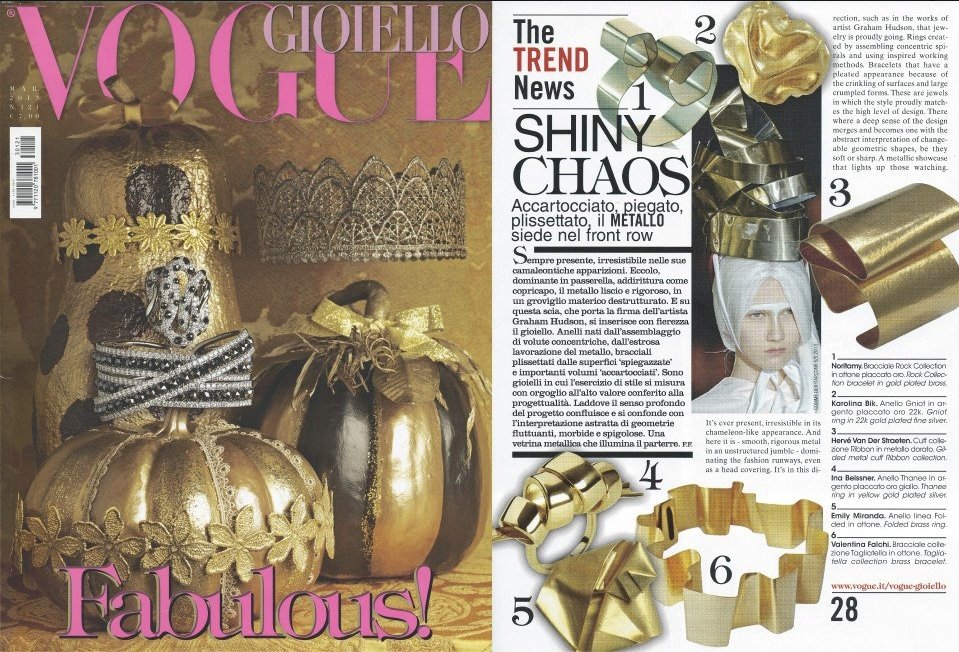 Vogue Gioiello + Valentina Falchi artistic jewellery