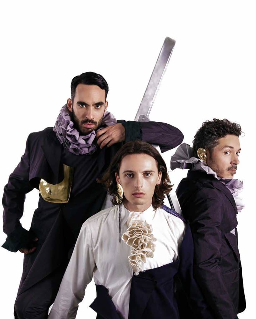 Paradise - trio actores -joyas Valentina Falch