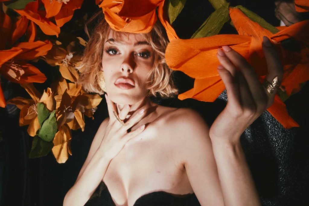 Gigi Goode for I AM ICONIQA book with Valentina Falchi 's jewels